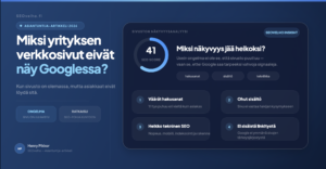 Miksi yrityksen verkkosivut eivat nay Googlessa SEOvelho.fi