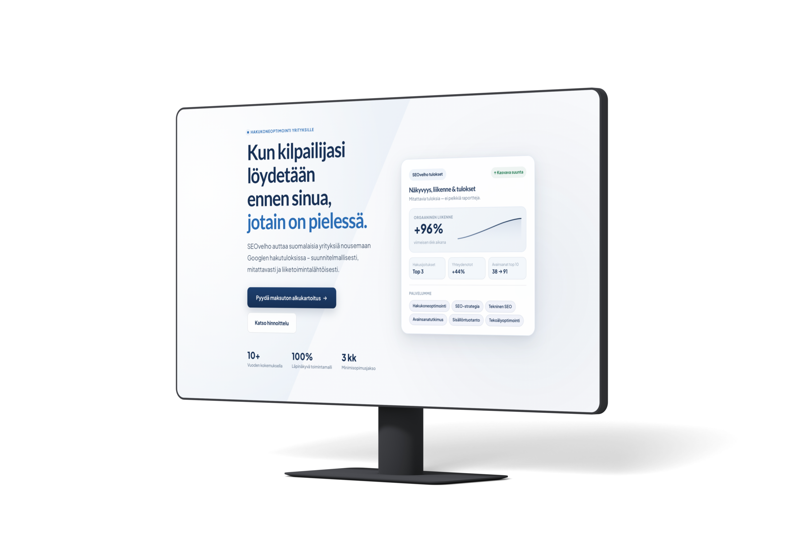 Google ADS laskeutumissivu